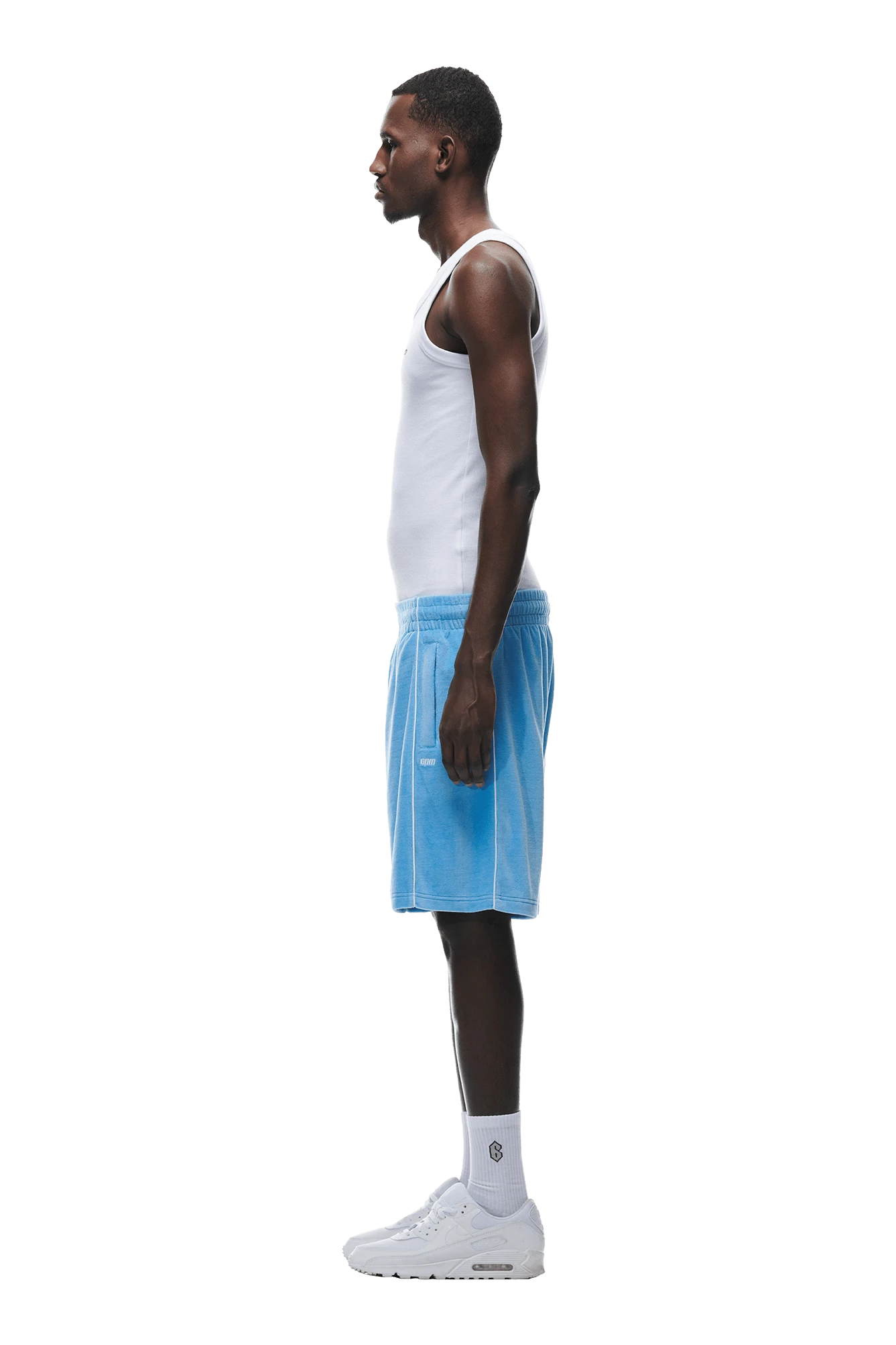 VELOUR SHORTS BLUE(Velour Shorts Blue) 2 VELOUR SHORTS BLUE(Velour Shorts Blue) - Image 2