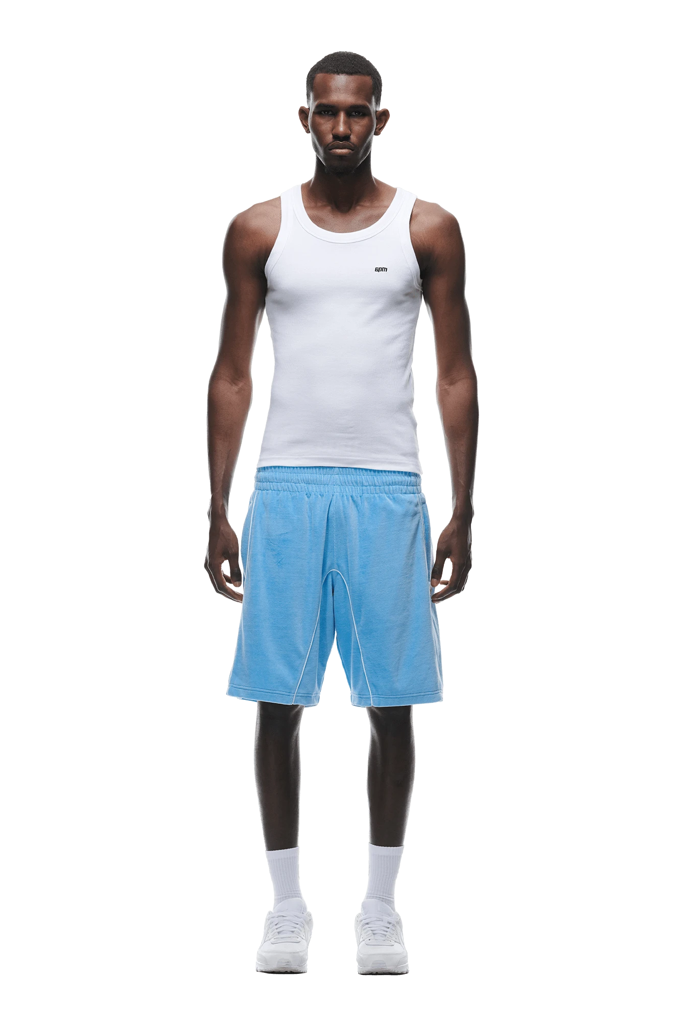 VELOUR SHORTS BLUE(Velour Shorts Blue) 1 VELOUR SHORTS BLUE(Velour Shorts Blue)