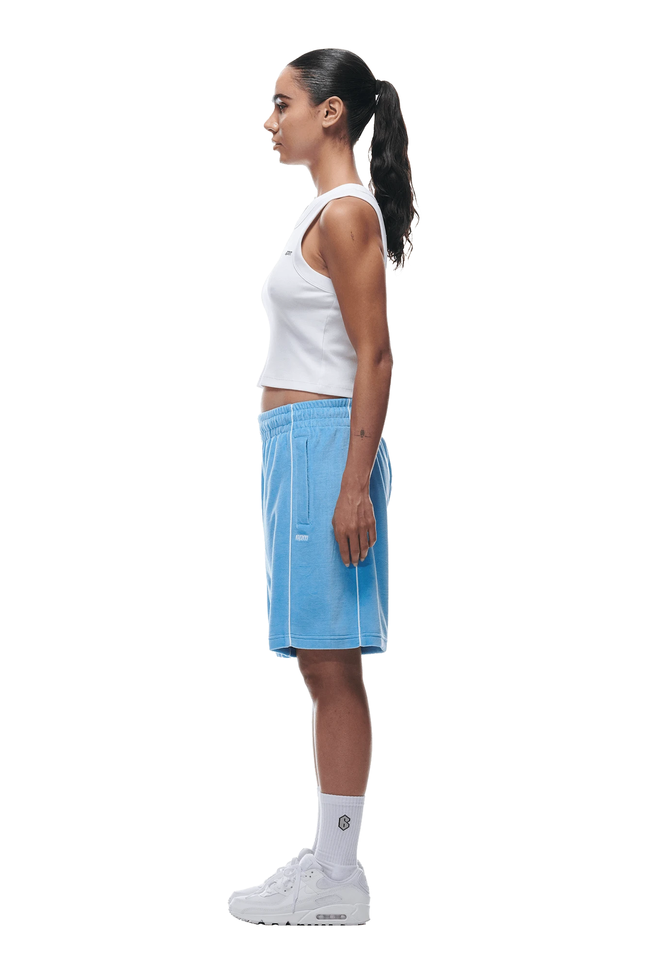 VELOUR SHORTS BLUE(Velour Shorts Blue) 5 VELOUR SHORTS BLUE(Velour Shorts Blue) - Image 5