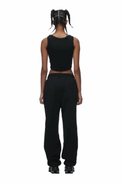 CROP TOP BLACK (SINGLE)(Crop Top Black Single) -6pm Season 0025 6PM ECOM 6PM plus Look 45 2069