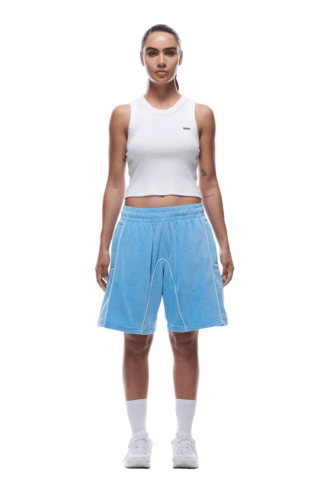 VELOUR SHORTS BLUE(Velour Shorts Blue) 4 VELOUR SHORTS BLUE(Velour Shorts Blue) - Image 4