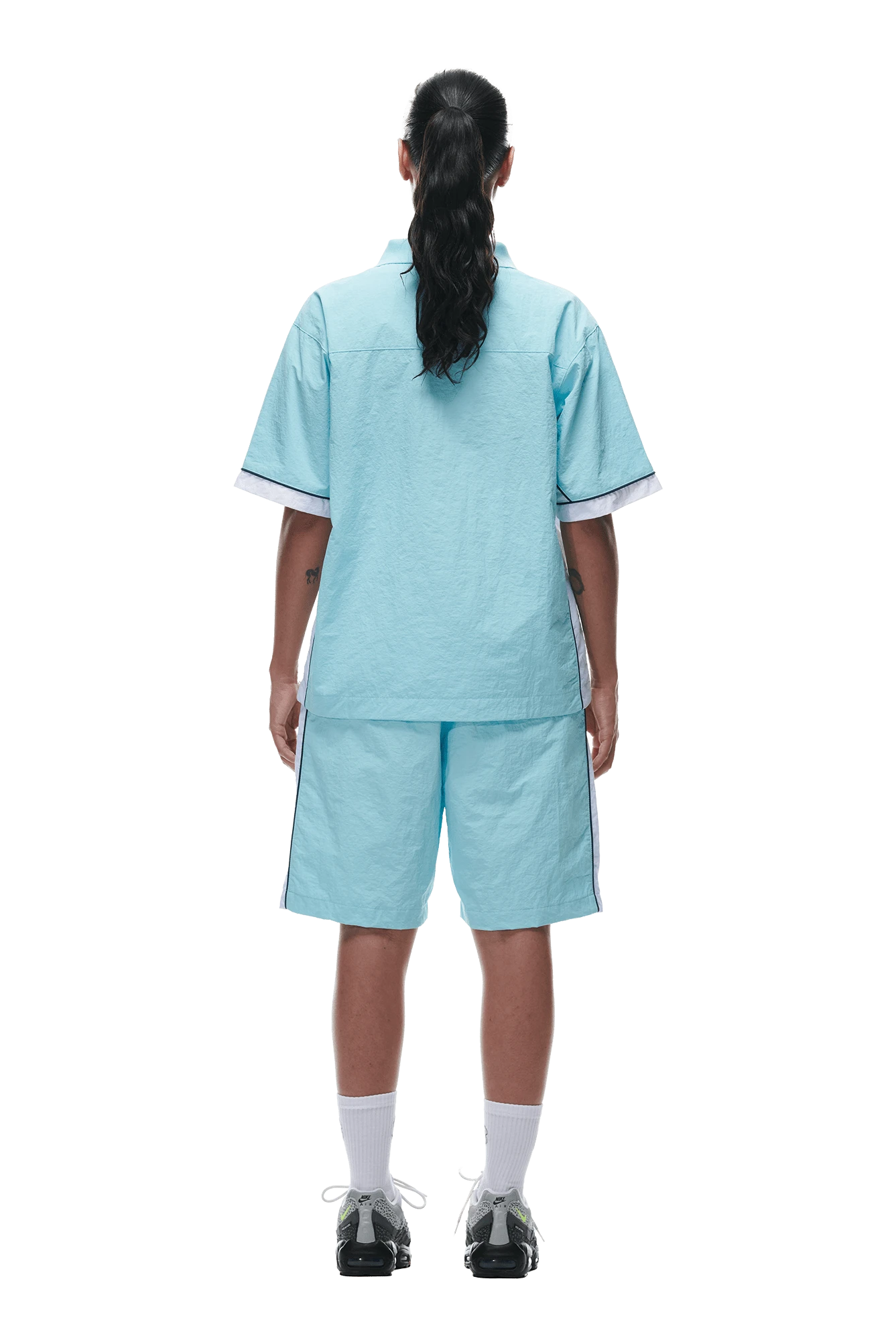 WARM UP NYLON HALF ZIP LIGHT BLUE(Warm Up Nylon Half Zip Light Blue) 6 WARM UP NYLON HALF ZIP LIGHT BLUE(Warm Up Nylon Half Zip Light Blue) - Image 6