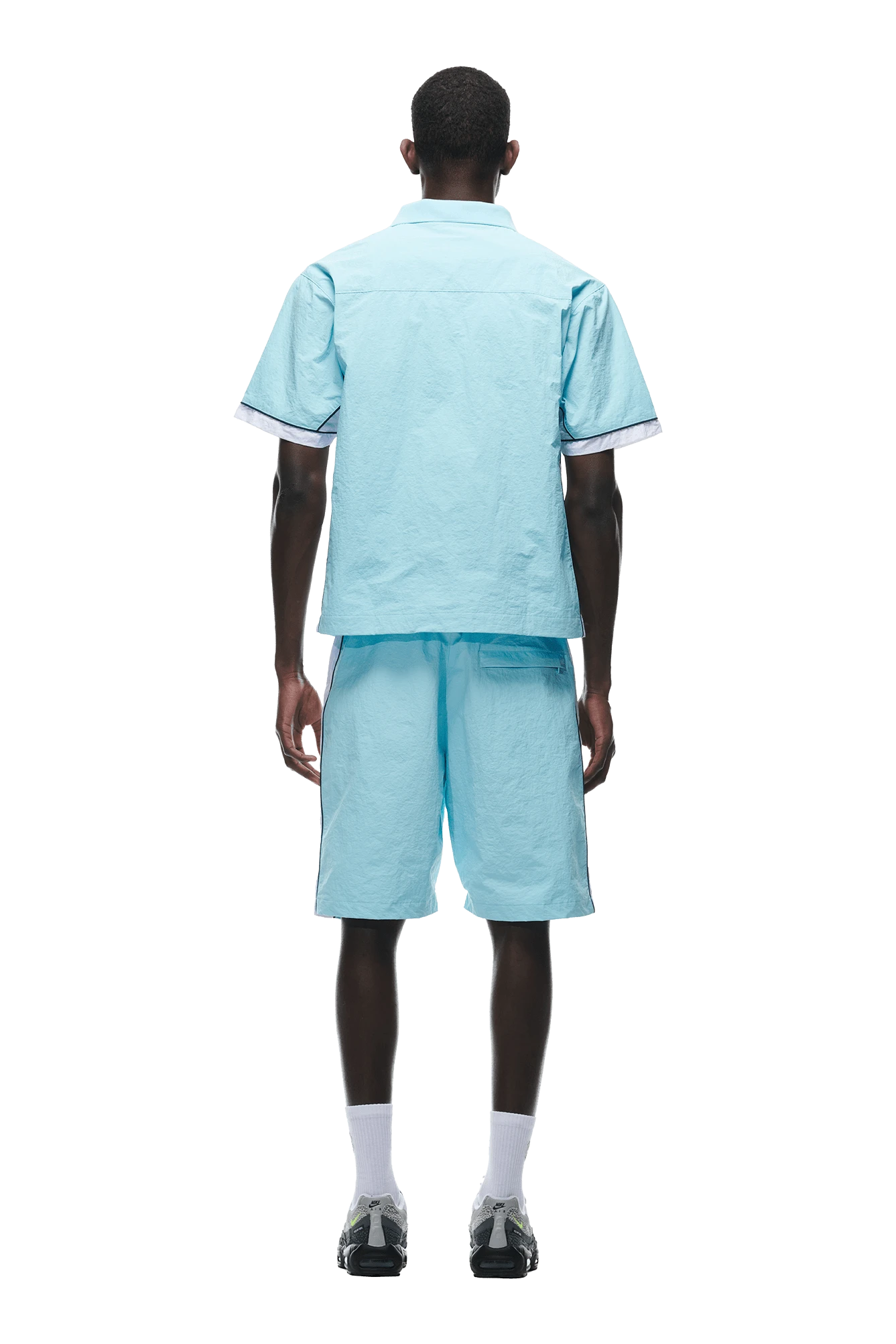 WARM UP NYLON HALF ZIP LIGHT BLUE(Warm Up Nylon Half Zip Light Blue) 3 WARM UP NYLON HALF ZIP LIGHT BLUE(Warm Up Nylon Half Zip Light Blue) - Image 3