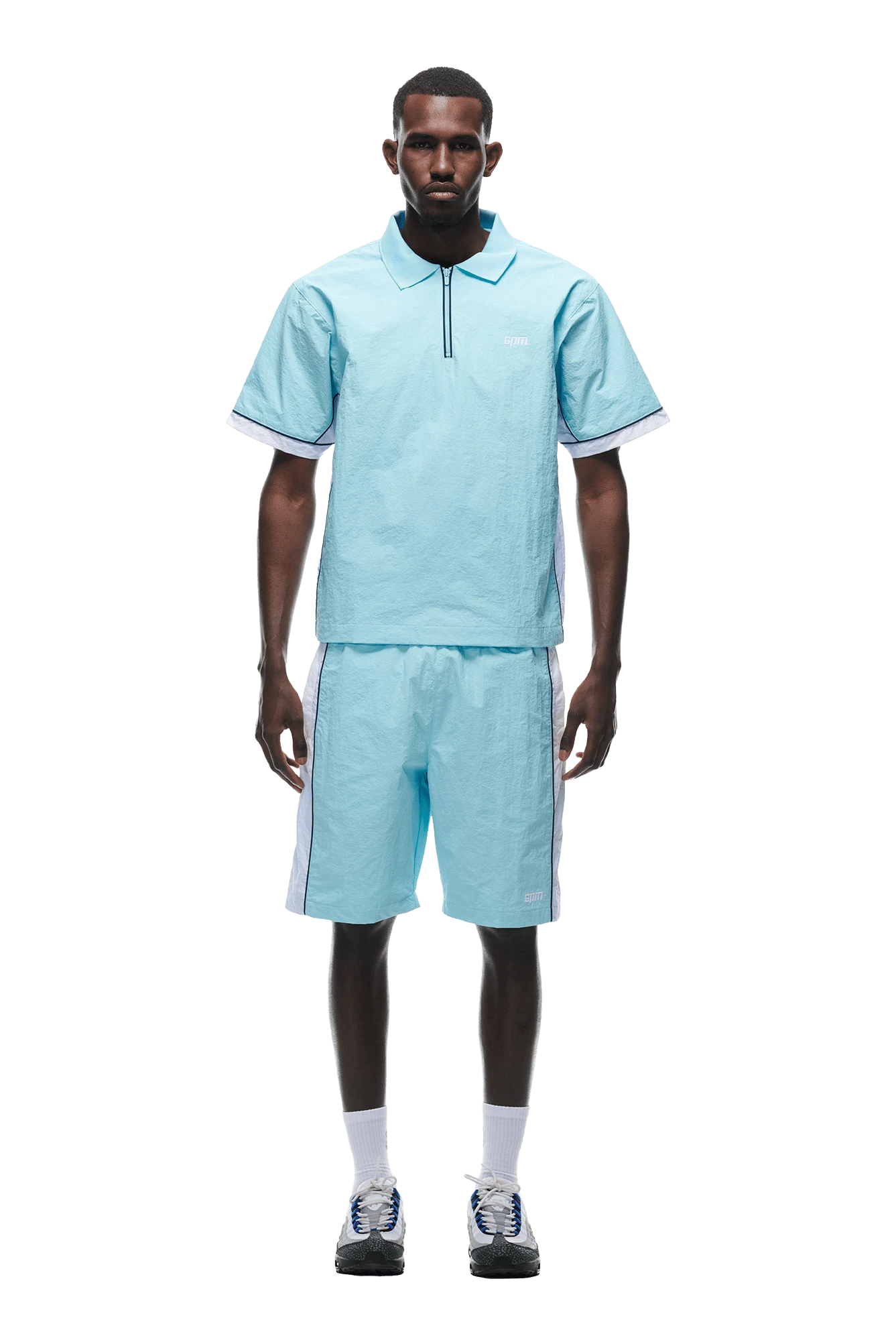 WARM UP NYLON HALF ZIP LIGHT BLUE(Warm Up Nylon Half Zip Light Blue) 1 WARM UP NYLON HALF ZIP LIGHT BLUE(Warm Up Nylon Half Zip Light Blue)