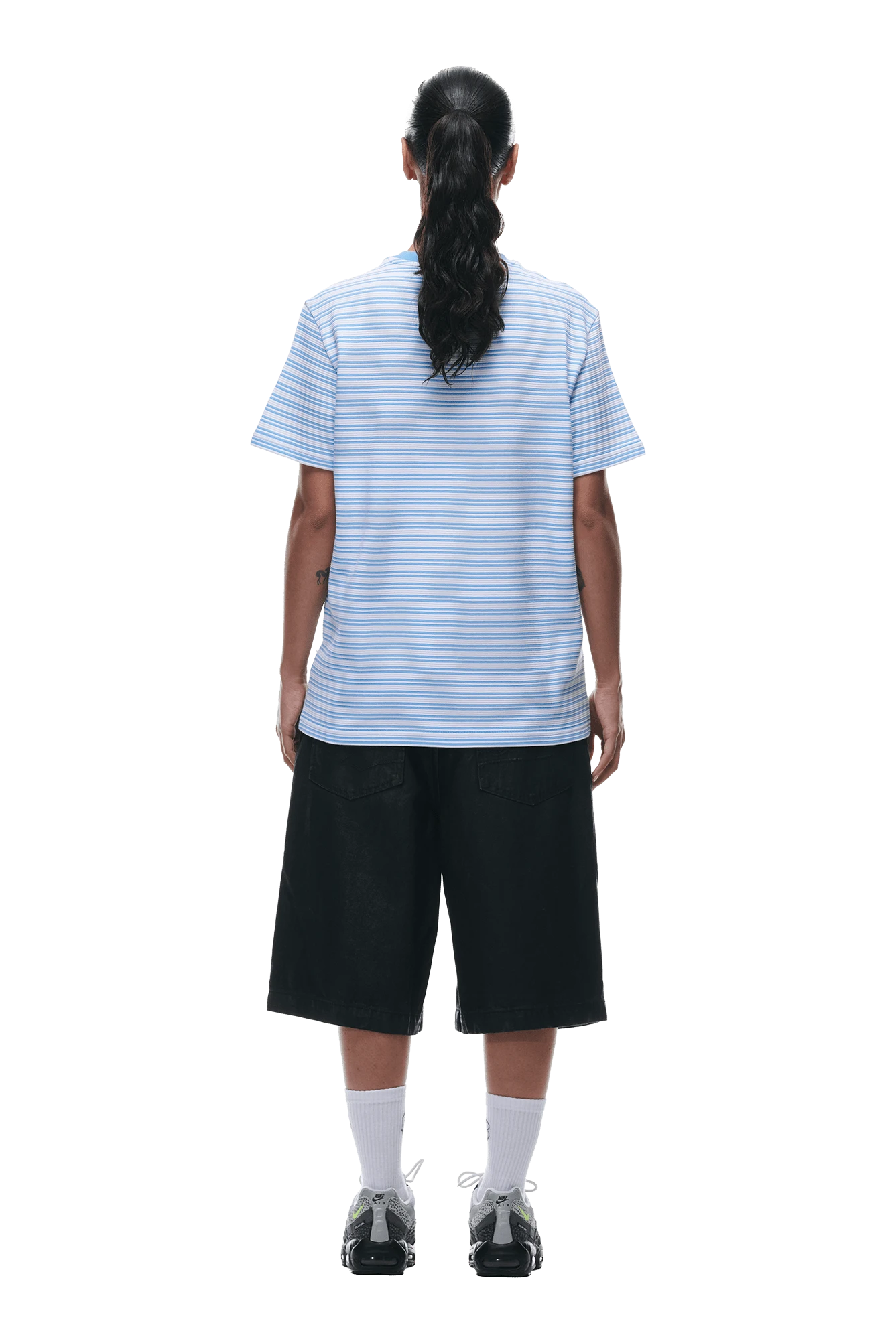 STRIPED T-SHIRT BLUE(Striped T Shirt Blue) 6 STRIPED T-SHIRT BLUE(Striped T Shirt Blue) - Image 6