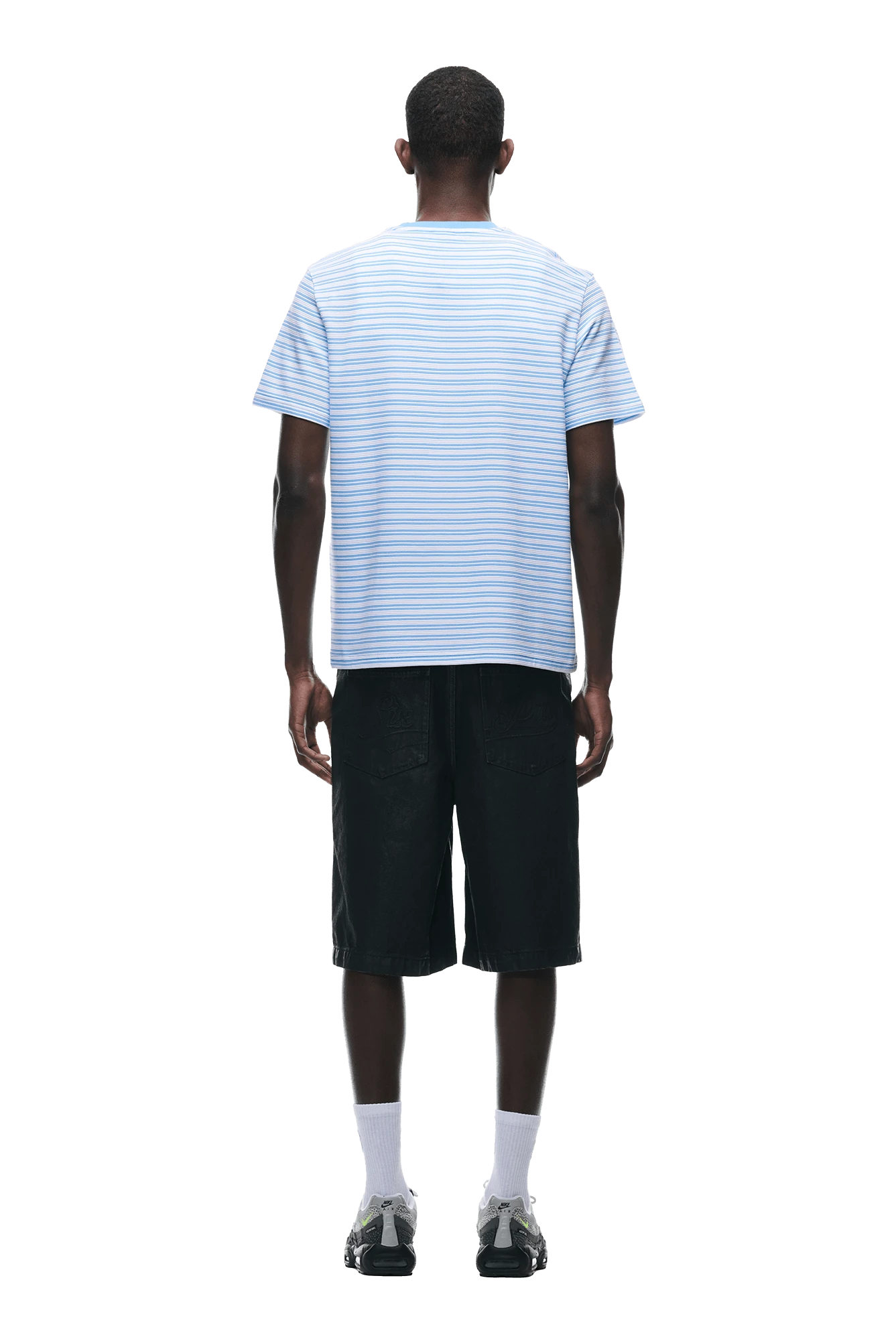 STRIPED T-SHIRT BLUE(Striped T Shirt Blue) 3 STRIPED T-SHIRT BLUE(Striped T Shirt Blue) - Image 3