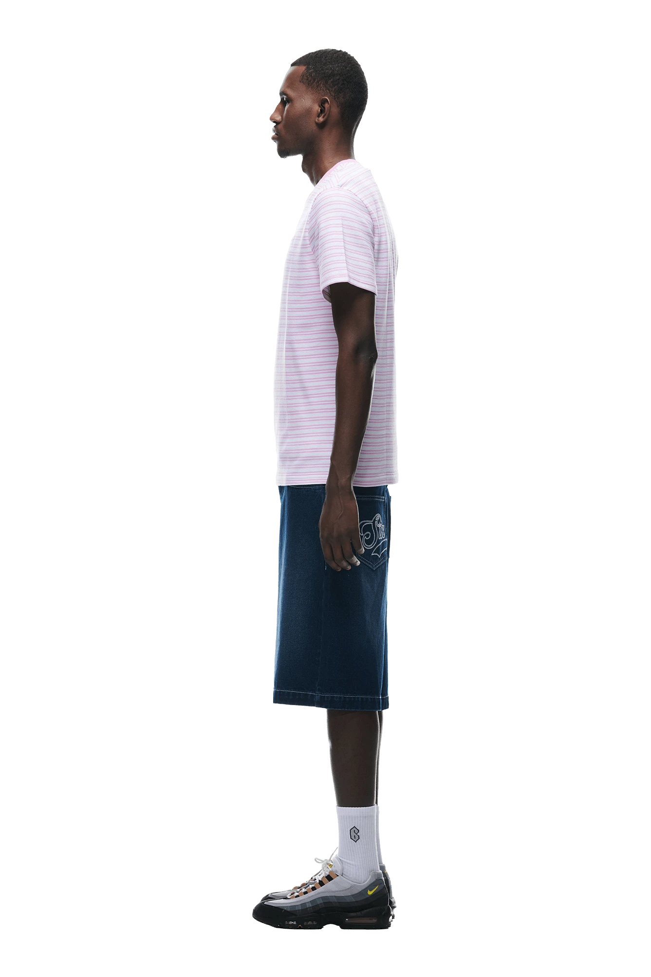 STRIPED T-SHIRT PINK(Striped T Shirt Pink) 2 STRIPED T-SHIRT PINK(Striped T Shirt Pink) - Image 2