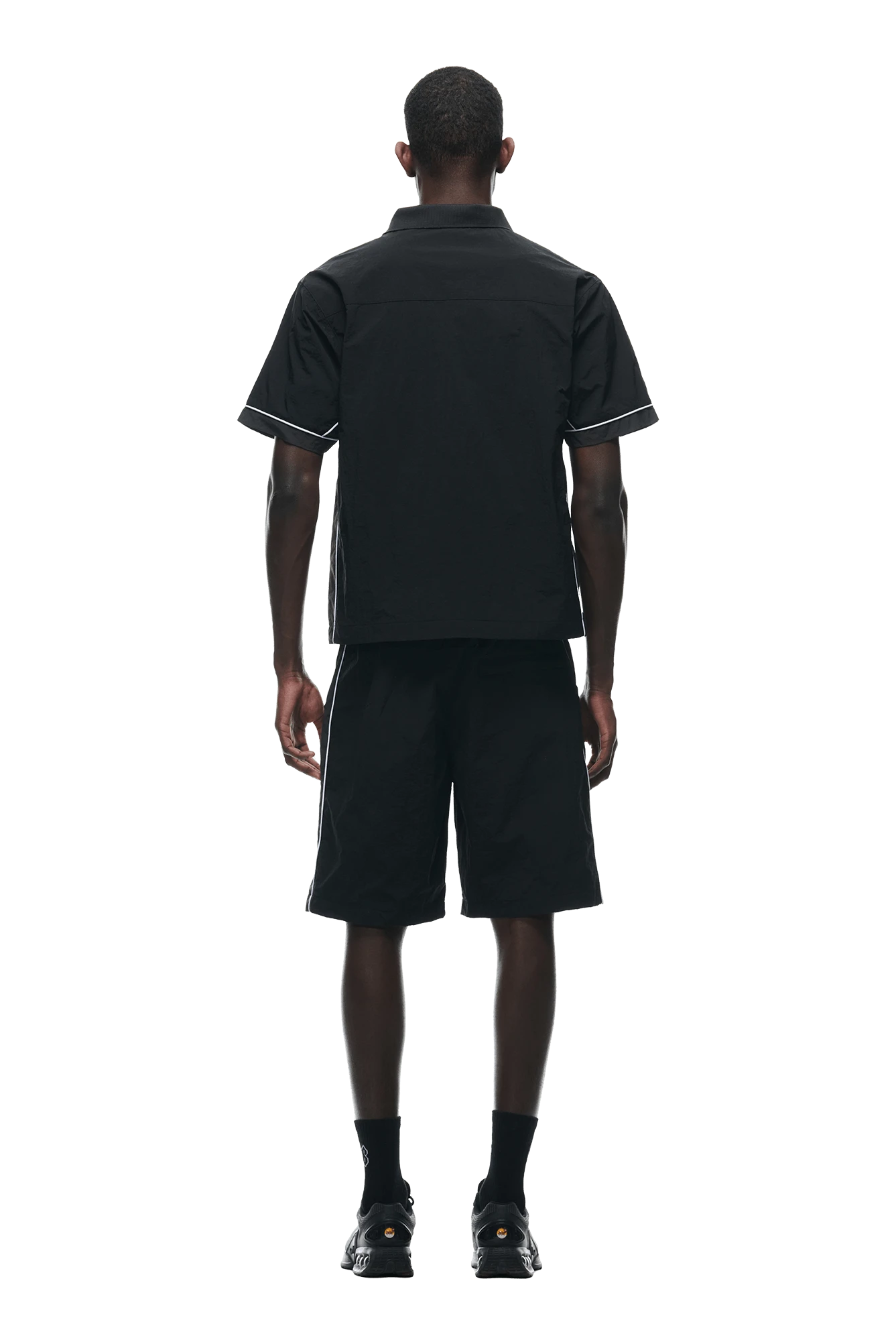 WARM UP NYLON HALF ZIP BLACK(Warm Up Nylon Half Zip Black) 3 WARM UP NYLON HALF ZIP BLACK(Warm Up Nylon Half Zip Black) - Image 3