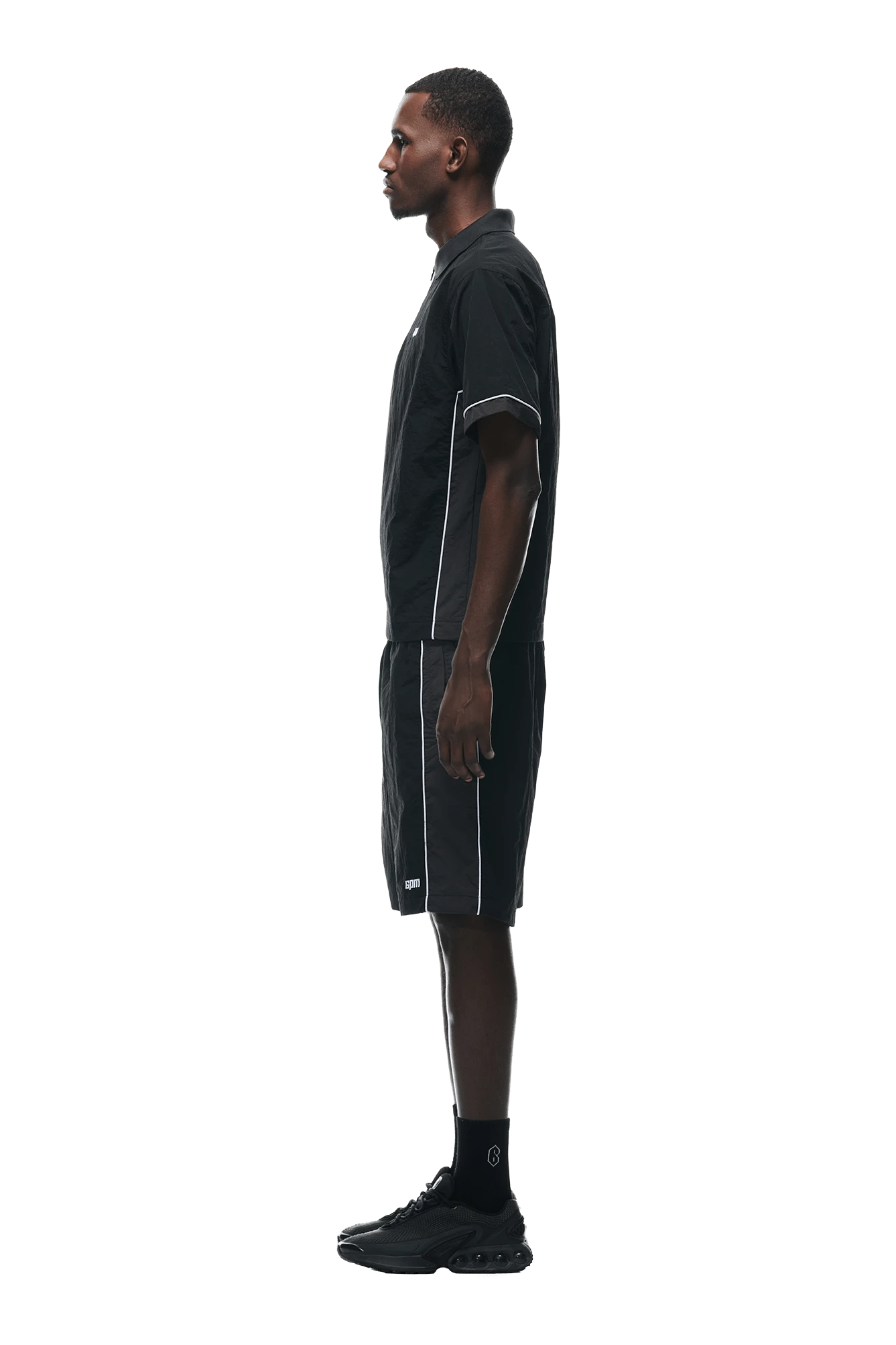 WARM UP NYLON HALF ZIP BLACK(Warm Up Nylon Half Zip Black) 2 WARM UP NYLON HALF ZIP BLACK(Warm Up Nylon Half Zip Black) - Image 2