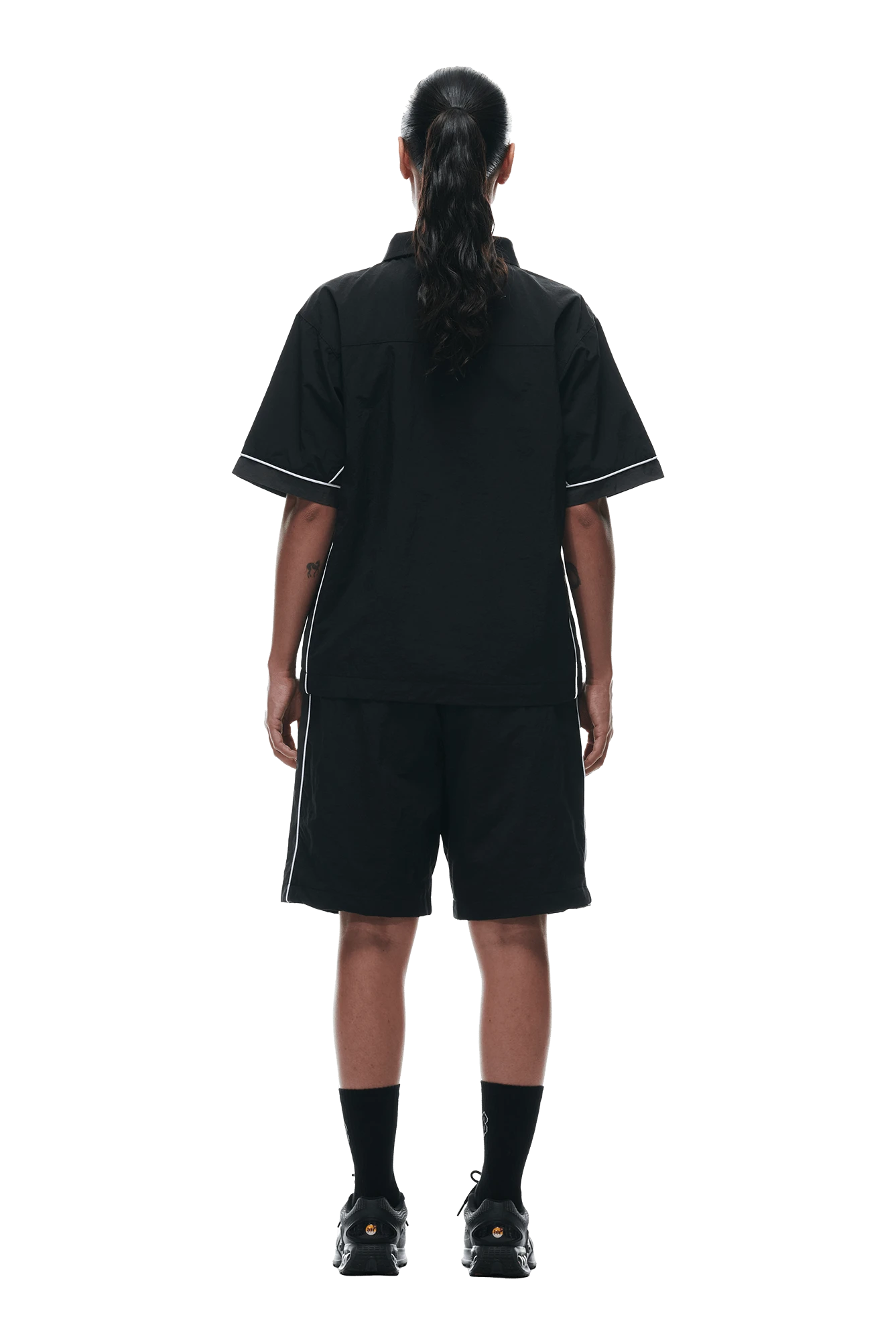 WARM UP NYLON HALF ZIP BLACK(Warm Up Nylon Half Zip Black) 6 WARM UP NYLON HALF ZIP BLACK(Warm Up Nylon Half Zip Black) - Image 6