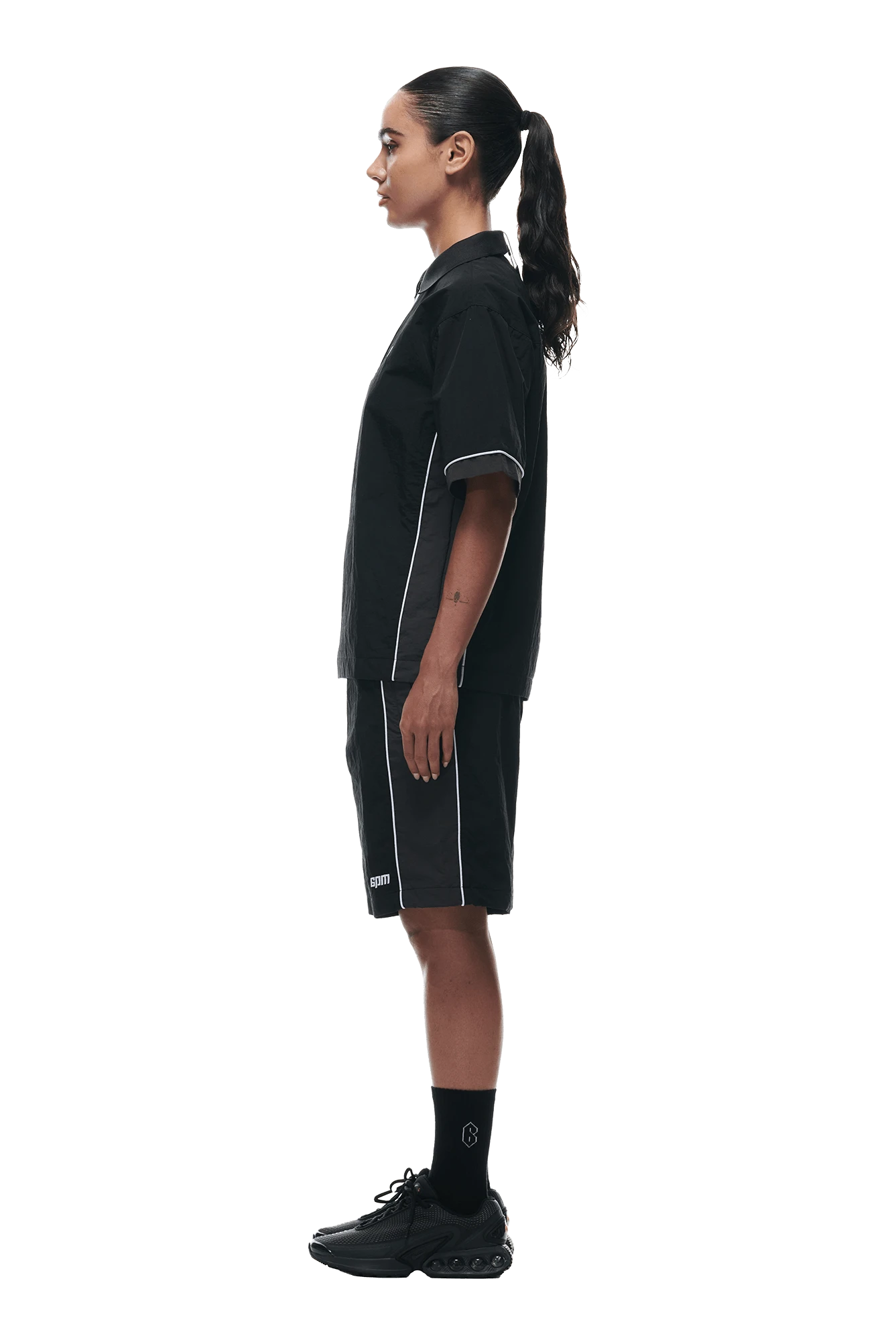 WARM UP NYLON HALF ZIP BLACK(Warm Up Nylon Half Zip Black) 5 WARM UP NYLON HALF ZIP BLACK(Warm Up Nylon Half Zip Black) - Image 5