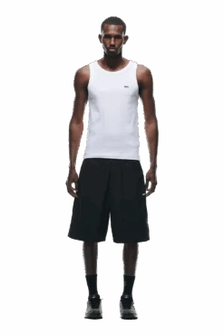 BAGGY NYLON SHORTS BLACK(Baggy Nylon Shorts Black)