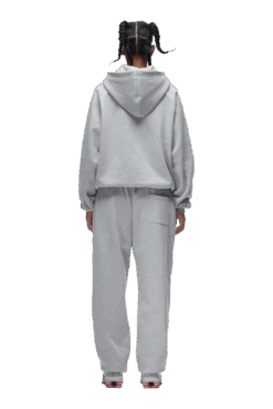 ZIP HOODIE GREY MELANGE(Zip Hoodie Grey) -6pm Season 0157 6PM ECOM 6PM plus Look 01 0085 min