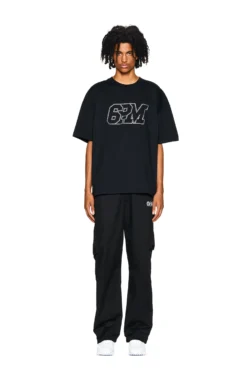 BLING T-SHIRT BLACK(Logo T Shirt Strass Black)