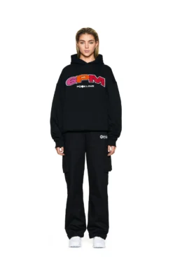 LOGO HOODIE BLACK(Logo Hoodie Black 1) -6pm Season 07102020 6PM LOVEHURTS 08Look 714