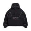 HALF ZIP PULLOVER PUFFER JACKET BLACK(Half Zip Pullover Puffer Jacket Black)