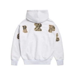 DOT CAMO LETTER HOODIE GREY(Dot Camo Letter Hoodie Grey)
