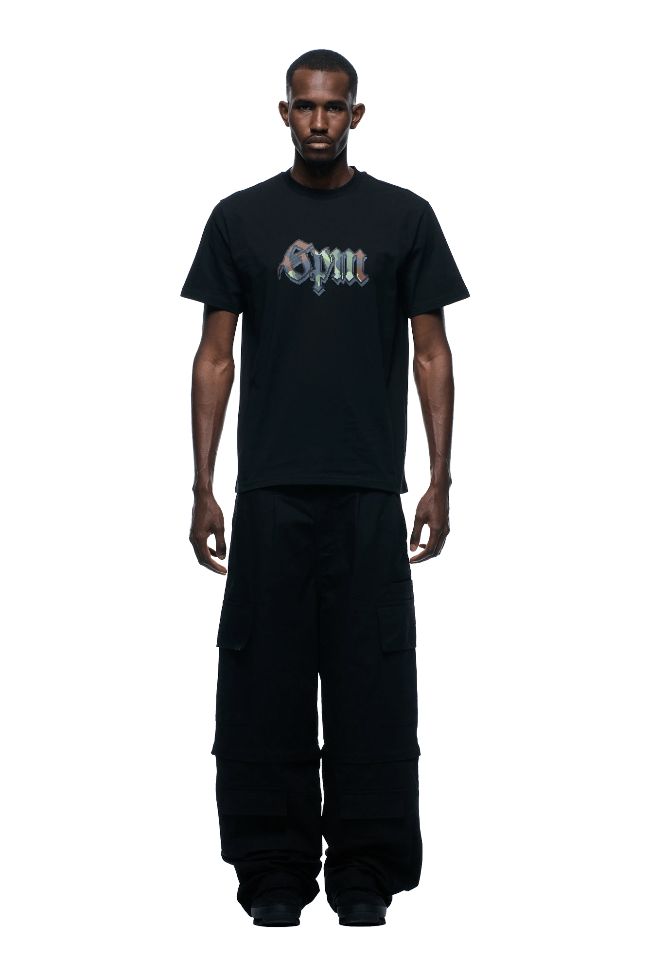 OLD ENGLISH CAMO TEE BLACK(Old English Camo Tee Black) 2 OLD ENGLISH CAMO TEE BLACK(Old English Camo Tee Black) - Image 2