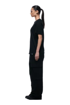 WAFFLE SLEEVE RAGLAN TEE BLACK(Waffle Sleeve Raglan Tee Black) -6pm Season 1337x2005 6PM Spring 0042 250310 6PM ECOM LOOK 19 1342 min