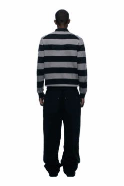 LS STRIPED POLO BLACK(Ls Striped Polo Black) -6pm Season 1337x2005 6PM Spring 0048 250310 6PM ECOM LOOK 18 1265 min