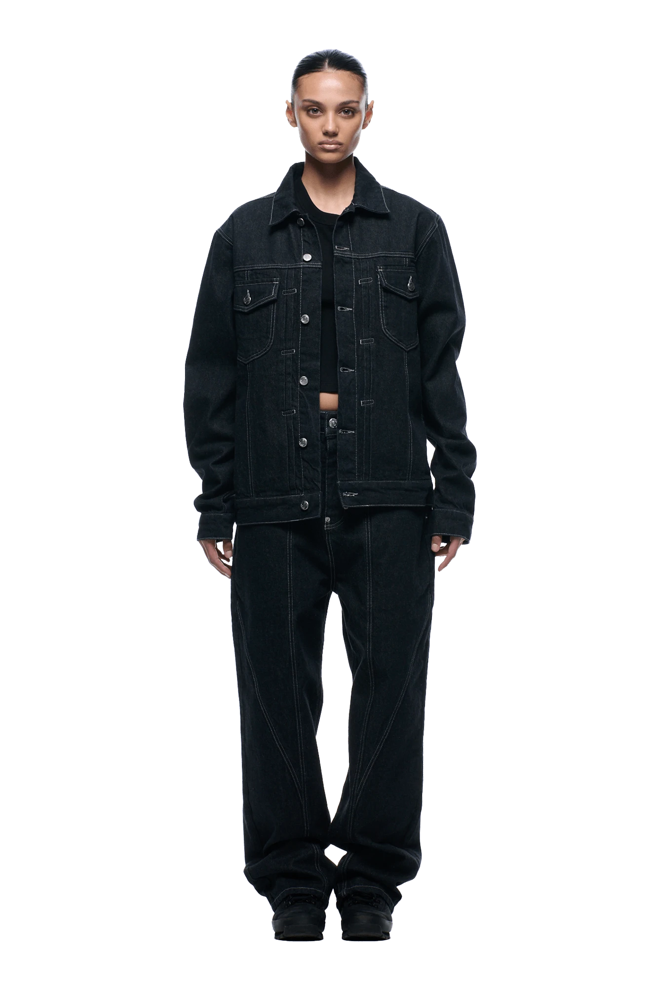 TYPE 6 DENIM JACKET BLACK RAW(Type 6 Denim Jacket Black Raw) 7 TYPE 6 DENIM JACKET BLACK RAW(Type 6 Denim Jacket Black Raw) - Image 7