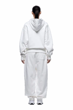 WAFFLE LINED ZIP HOODIE COCONUT WHITE(Waffle Lined Zip Hoodie Coconut White) -6pm Season 1337x2005 6PM Spring 0118 250310 6PM ECOM LOOK 07 588 min