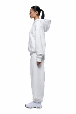 WAFFLE LINED ZIP HOODIE COCONUT WHITE(Waffle Lined Zip Hoodie Coconut White) -6pm Season 1337x2005 6PM Spring 0119 250310 6PM ECOM LOOK 07 580 min