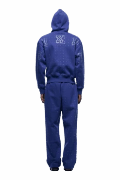 RHINESTONE LETTER ZIP HOODIE BLUE(Rhinestone Letter Zip Hoodie Blue) -6pm Season 1337x2005 6PM Spring 0138 250310 6PM ECOM LOOK 04 397 min