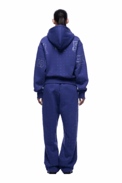 RHINESTONE LETTER ZIP HOODIE BLUE(Rhinestone Letter Zip Hoodie Blue) -6pm Season 1337x2005 6PM Spring 0140 250310 6PM ECOM LOOK 04 318 min