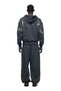 WAFFLE LINED ZIP HOODIE GREY CAMO(Waffle Lined Zip Hoodie Grey Camo) -6pm Season 1337x2005 6PM Spring 0163 250310 6PM ECOM LOOK 01 88 min