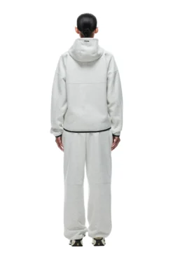 HOODED ROADMAN JACKET LIGHT GREY(Hooded Roadman Jacket Light Grey Melange) -6pm Season 1337x2005 6PM 0055 2408 6PM ECOM LOOK 11 0422