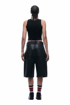 COATED DENIM SHORTS BLACK(Coated Denim Shorts Black 25) 13 COATED DENIM SHORTS BLACK(Coated Denim Shorts Black 25) -6pm Season 1337x2005 6PM 0087 2500610 6PM ECOM LOOK 25 1080 min