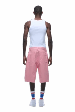 COATED DENIM SHORTS PINK(Coated Denim Shorts Pink) -6pm Season 1337x2005 6PM 0102 2500610 6PM ECOM LOOK 23 0743 min