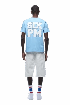 COLLEGE STAR TEE BLUE(College Star Tee Blue) -6pm Season 1337x2005 6PM 0111 2500610 6PM ECOM LOOK 21 0663