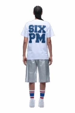 COLLEGE STAR TEE WHITE(College Star Tee White) -6pm Season 1337x2005 6PM 0120 2500610 6PM ECOM LOOK 19 1627