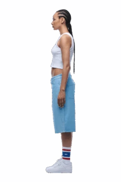 COATED DENIM SHORTS BABY BLUE(Coated Denim Shorts Baby Blue) 12 COATED DENIM SHORTS BABY BLUE(Coated Denim Shorts Baby Blue) -6pm Season 1337x2005 6PM 0139 2500610 6PM ECOM LOOK 16 1022