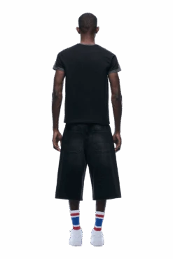 SLIM FIT RINGER TEE BLACK(Slim Fit Ringer Tee Black) -6pm Season 1337x2005 6PM 0162 2500610 6PM ECOM LOOK 12 0466