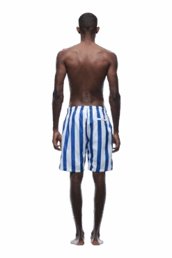 STRIPED SWIM SHORTS WHITE/NAVY(Striped Swim Shorts White Navy) -6pm Season 1337x2005 6PM 0207 2500610 6PM ECOM LOOK 4 0140