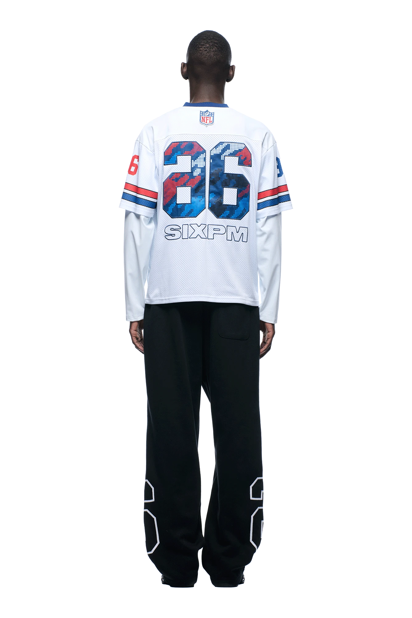 NFL LAYERED MESH LONGSLEEVE WHITE(Nfl Double Longsleeve White) 4 NFL LAYERED MESH LONGSLEEVE WHITE(Nfl Double Longsleeve White) - Image 4