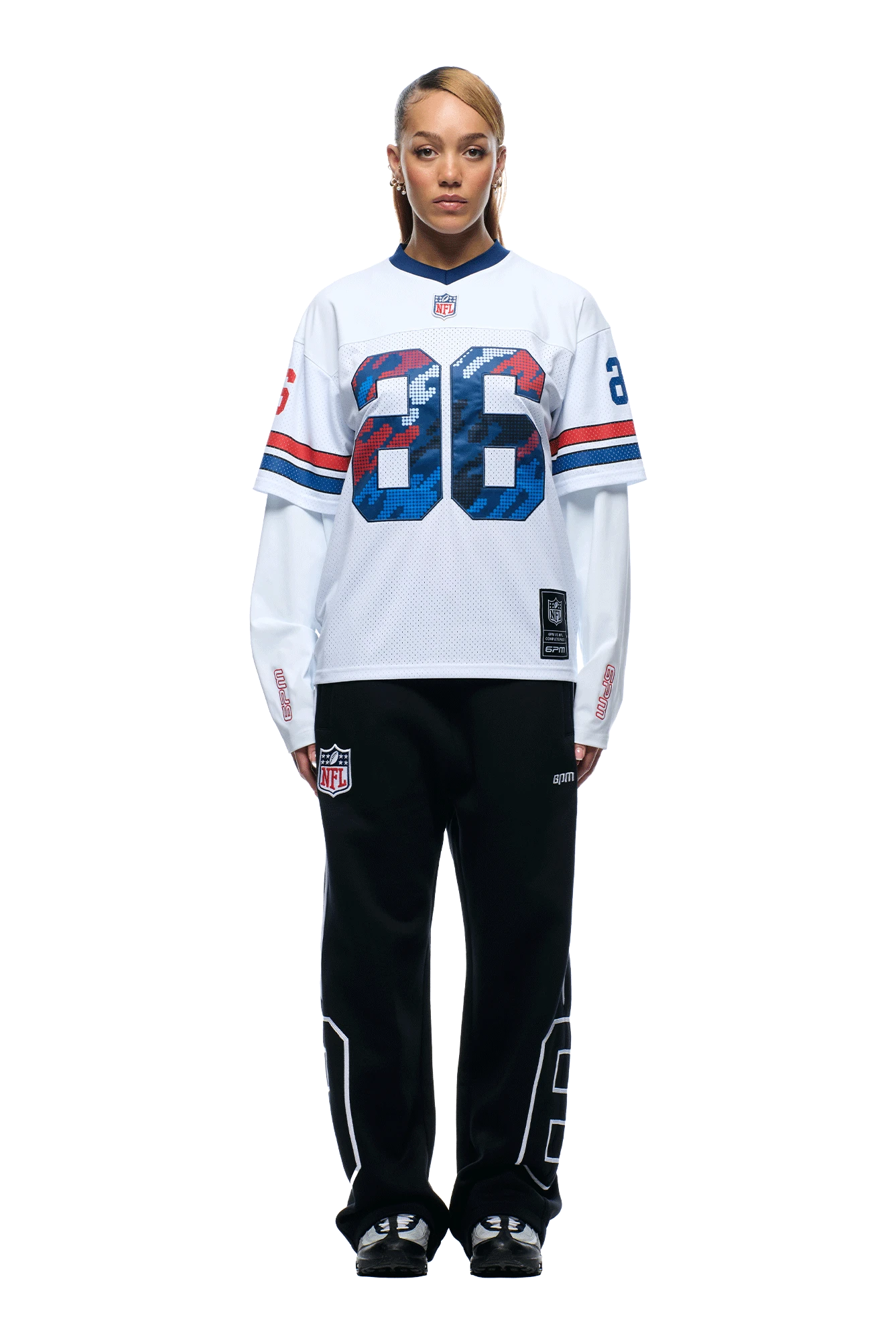 NFL LAYERED MESH LONGSLEEVE WHITE(Nfl Double Longsleeve White) 5 NFL LAYERED MESH LONGSLEEVE WHITE(Nfl Double Longsleeve White) - Image 5