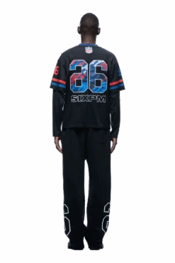 NFL LAYERED MESH LONGSLEEVE BLACK(Nfl Double Longsleeve Black) -6pm Season 1337x2005 6pm NSL 0018 2501 6PM ECOM LOOK 04 0630