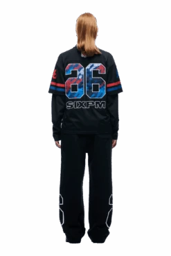 NFL LAYERED MESH LONGSLEEVE BLACK(Nfl Double Longsleeve Black) -6pm Season 1337x2005 6pm NSL 0021 2501 6PM ECOM LOOK 04 0435