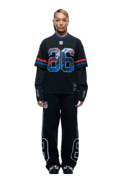 NFL LAYERED MESH LONGSLEEVE BLACK(Nfl Double Longsleeve Black) -6pm Season 1337x2005 6pm NSL 0023 2501 6PM ECOM LOOK 04 0412