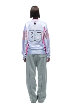 LONGSLEEVE JERSEY WHITE/PINK(Longsleeve Soccer Jersey White Pink) -6pm Season 1337x2005 0011 141124 6PM BF24 LOOK 02 1348