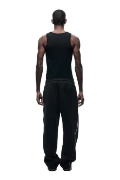 NEOPRENE TRACK PANTS BLACK(Track Pants Interlock Black) -6pm Season 1337x2005 0062 141124 6PM BF24 LOOK 11 0450