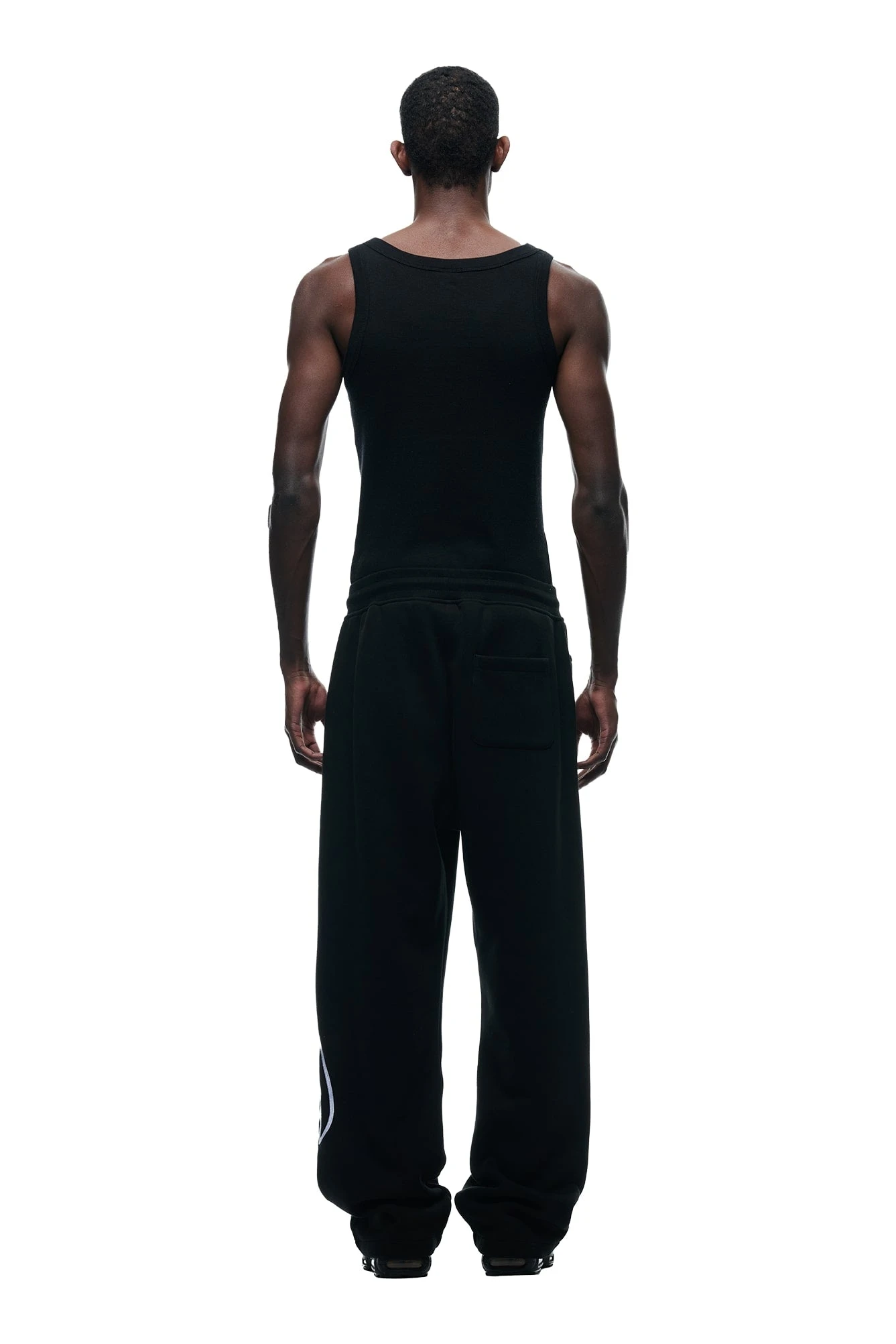 WAVE LOGO OPEN LEG BLACK(Open Leg Jogger With Wave Logo Black) 3 WAVE LOGO OPEN LEG BLACK(Open Leg Jogger With Wave Logo Black) - Image 3