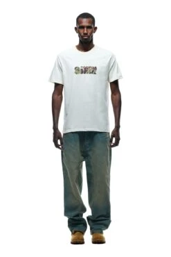 GRAFITTY CAMO T-SHIRT MARSHMALLOW(Grafitty Camo Logo T Shirt Marshmallow)