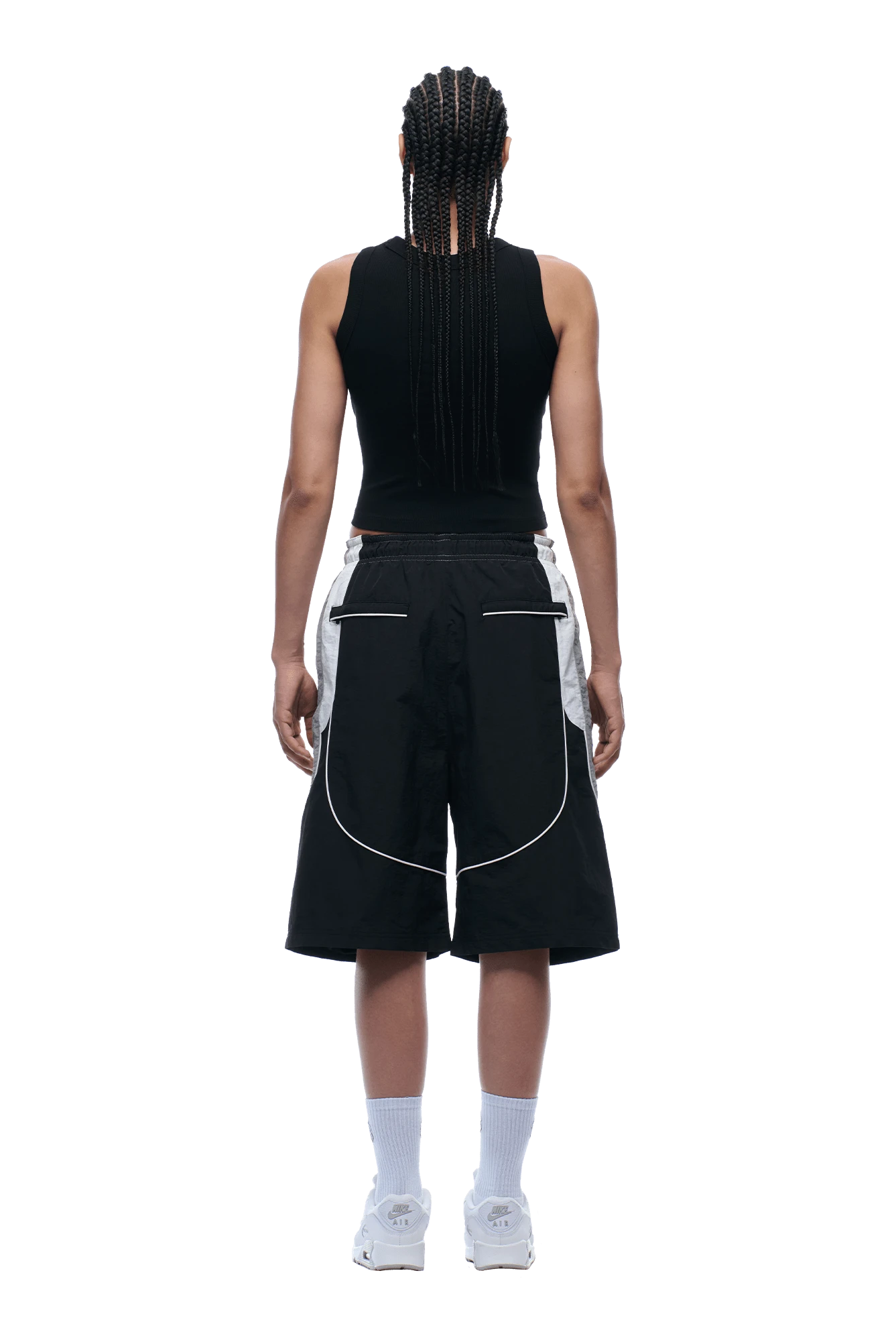 BAGGY WARM UP SHORTS BLACK(Baggy Warm Up Track Shorts Black) 7 BAGGY WARM UP SHORTS BLACK(Baggy Warm Up Track Shorts Black) - Image 7