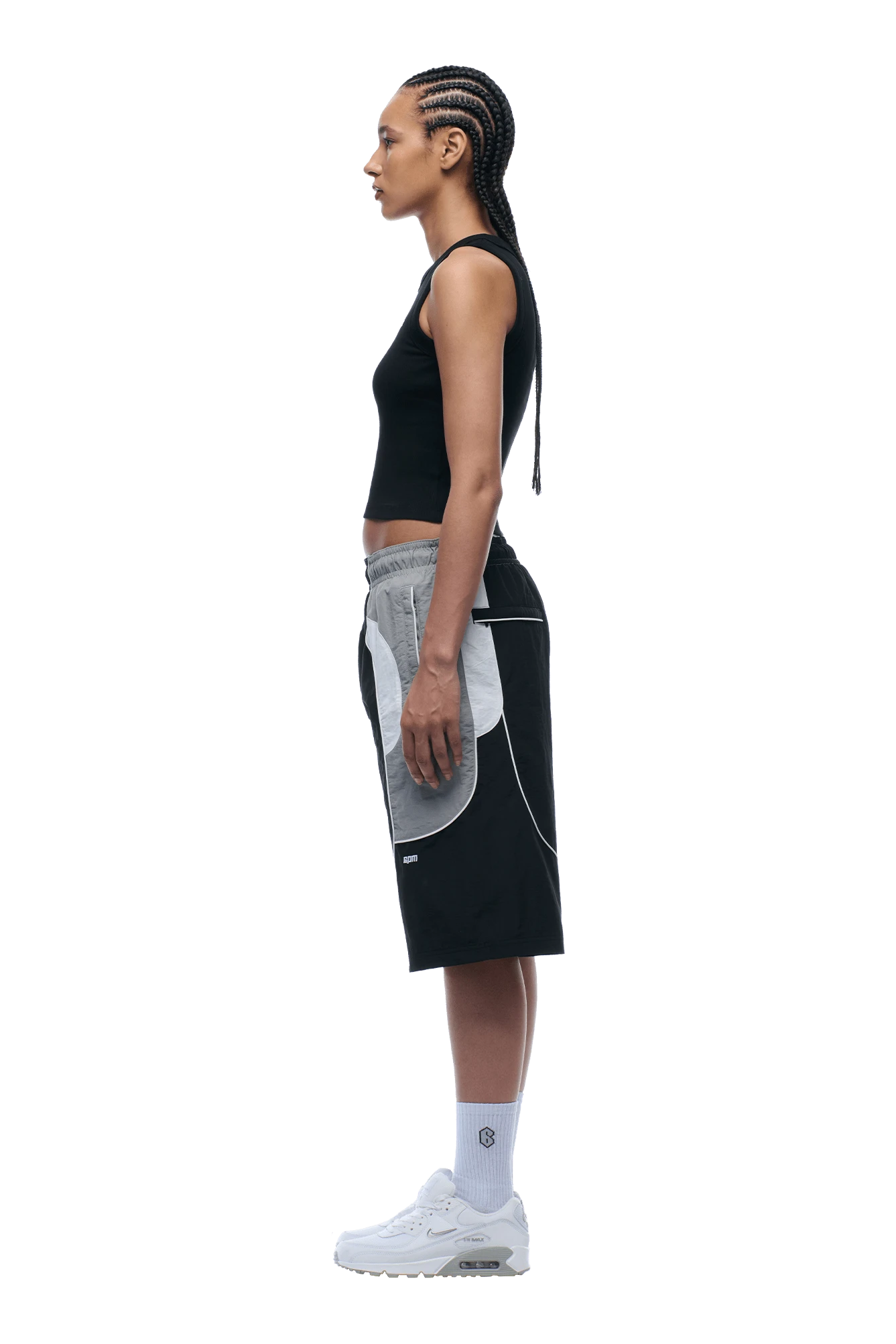 BAGGY WARM UP SHORTS BLACK(Baggy Warm Up Track Shorts Black) 6 BAGGY WARM UP SHORTS BLACK(Baggy Warm Up Track Shorts Black) - Image 6