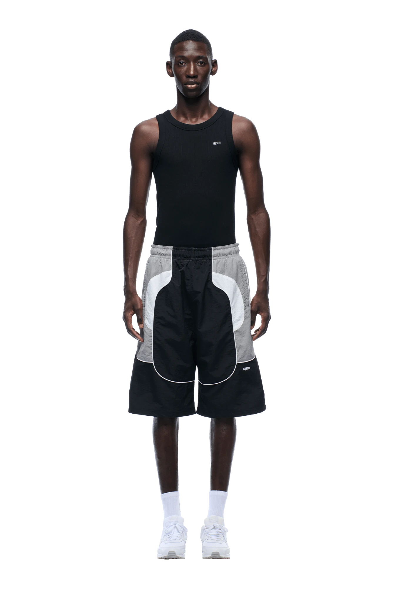 BAGGY WARM UP SHORTS BLACK(Baggy Warm Up Track Shorts Black) 2 BAGGY WARM UP SHORTS BLACK(Baggy Warm Up Track Shorts Black) - Image 2